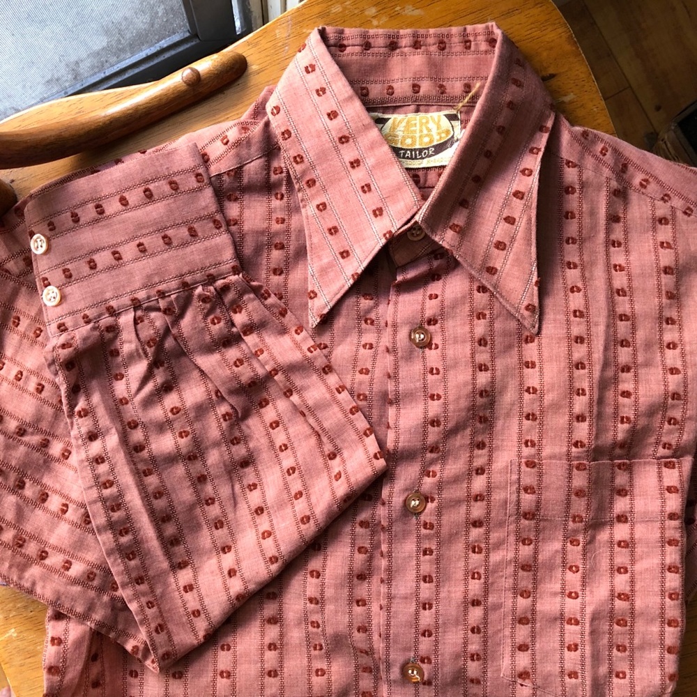 Vintage Men’s Button Up Long Sleeve Shirt